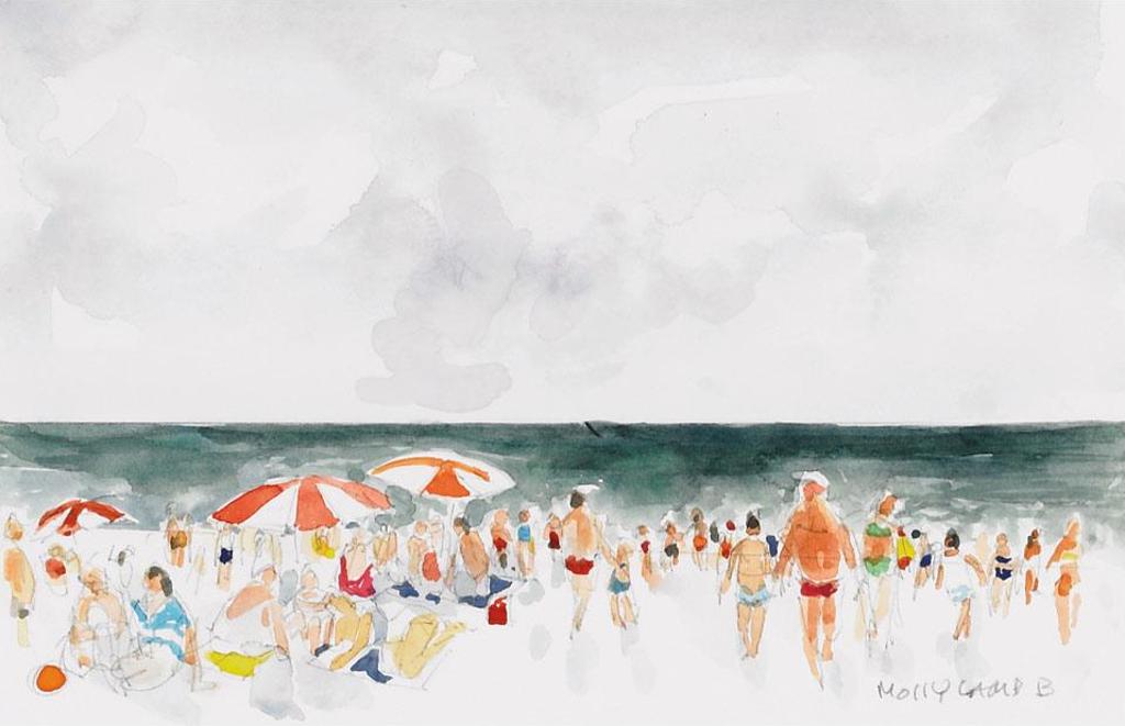 Molly Joan Lamb Bobak (1922-2014) - Day At The Beach