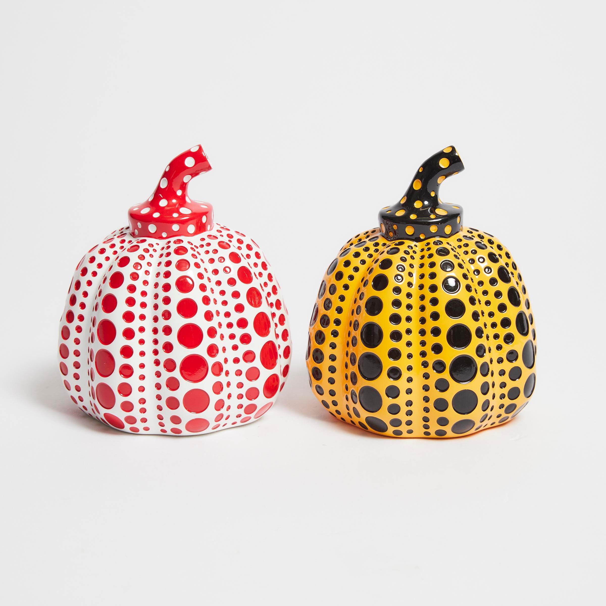 Yayoi Kusama (1929) - Pumpkins, Yellow And Red, 2016