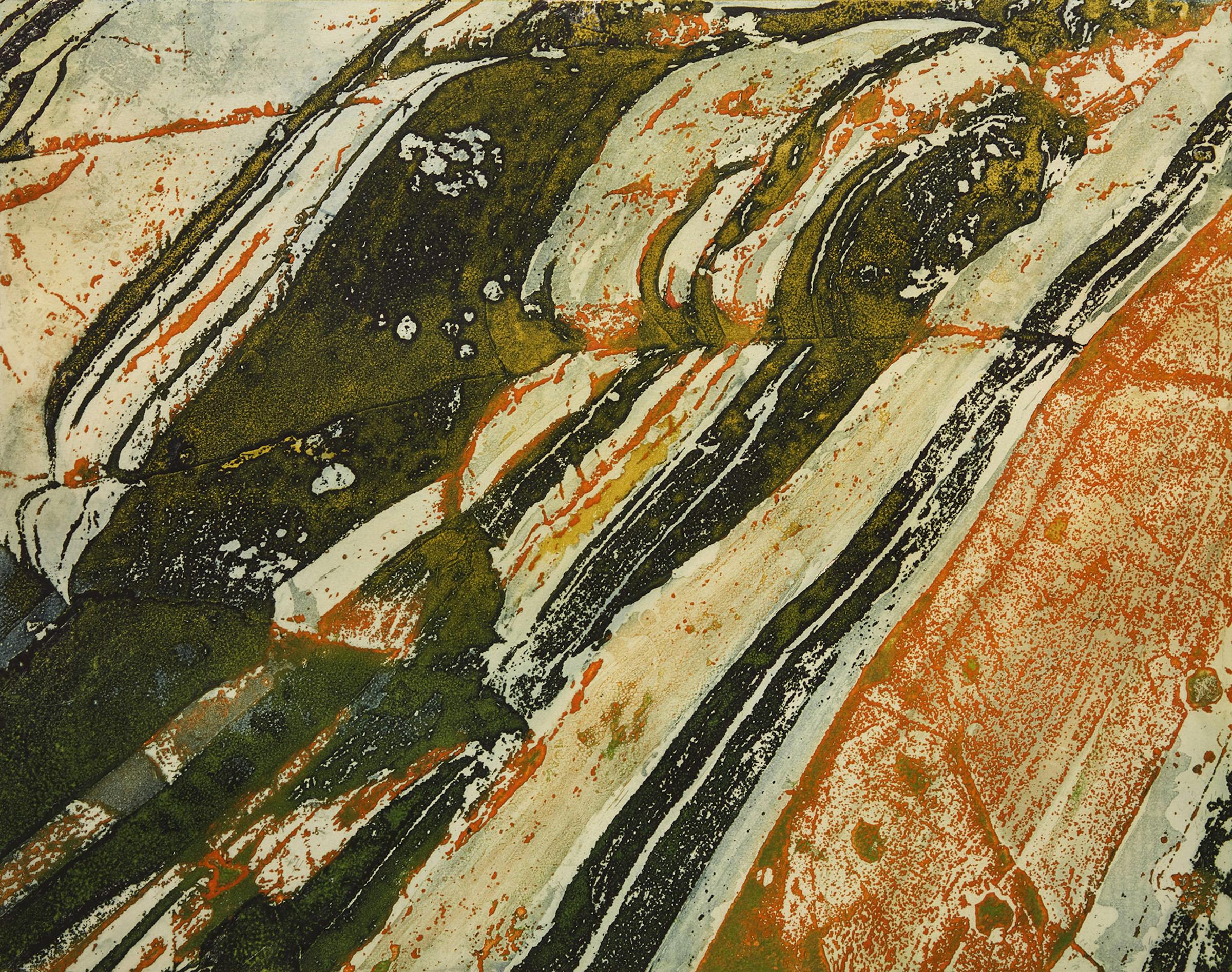 Edward John (Ted) Bartram (1938-2019) - Folded Rock (Precambrian Shield Series)