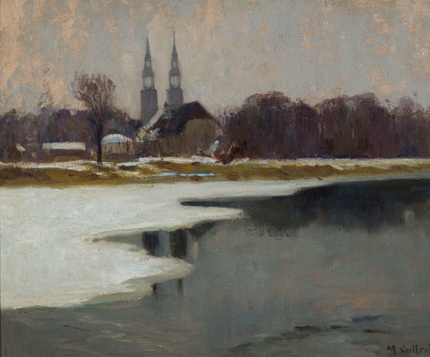 Maurice Galbraith Cullen (1866-1934) - The Church at Sault-au-Récollet
