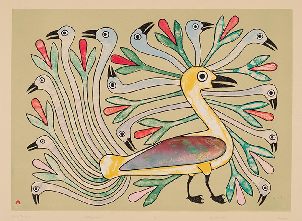 Kenojuak Ashevak (1927-2013) - Bird Fanfare