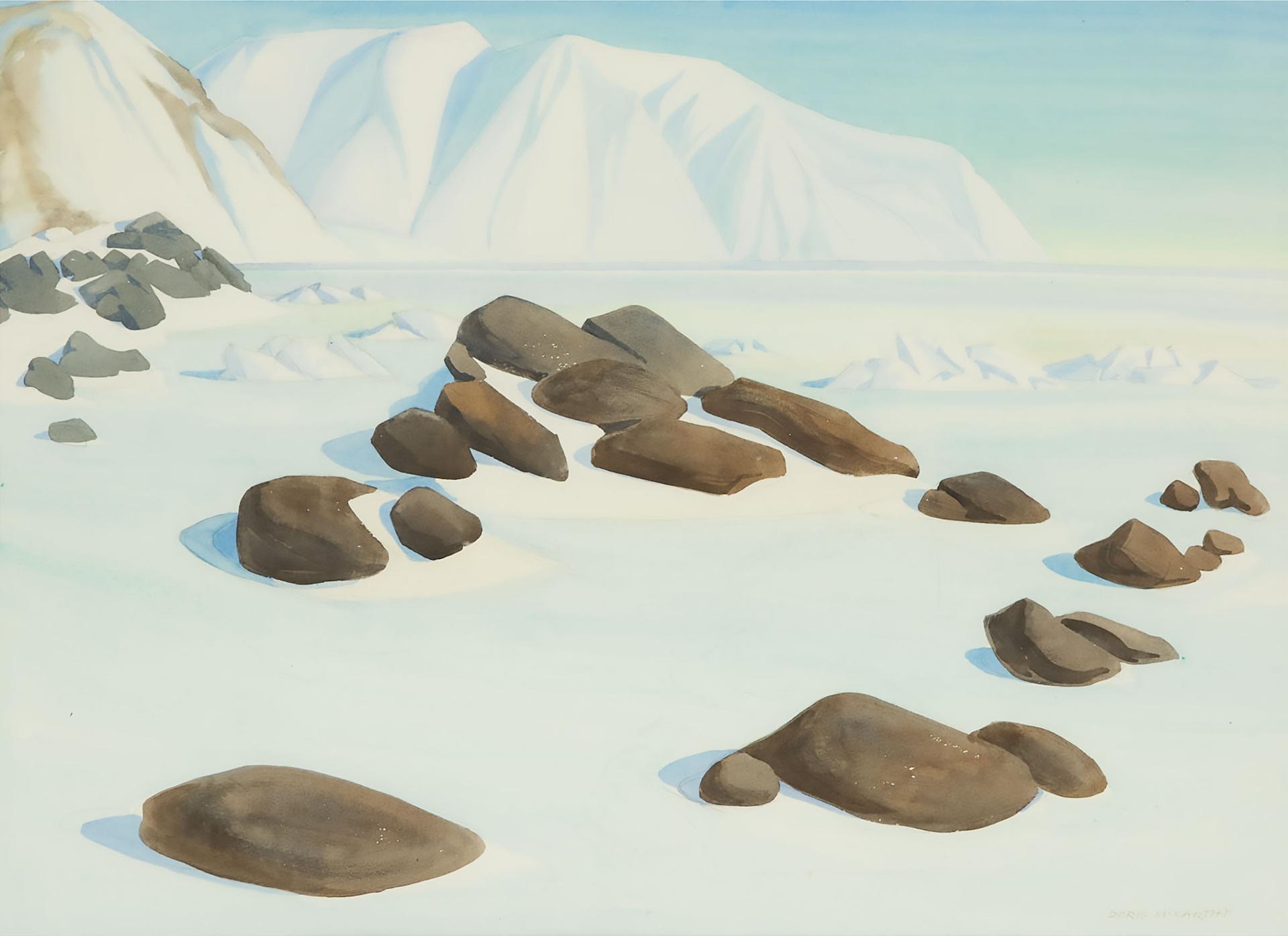 Doris Jean McCarthy (1910-2010) - Rocks Grise Fiord, 1976