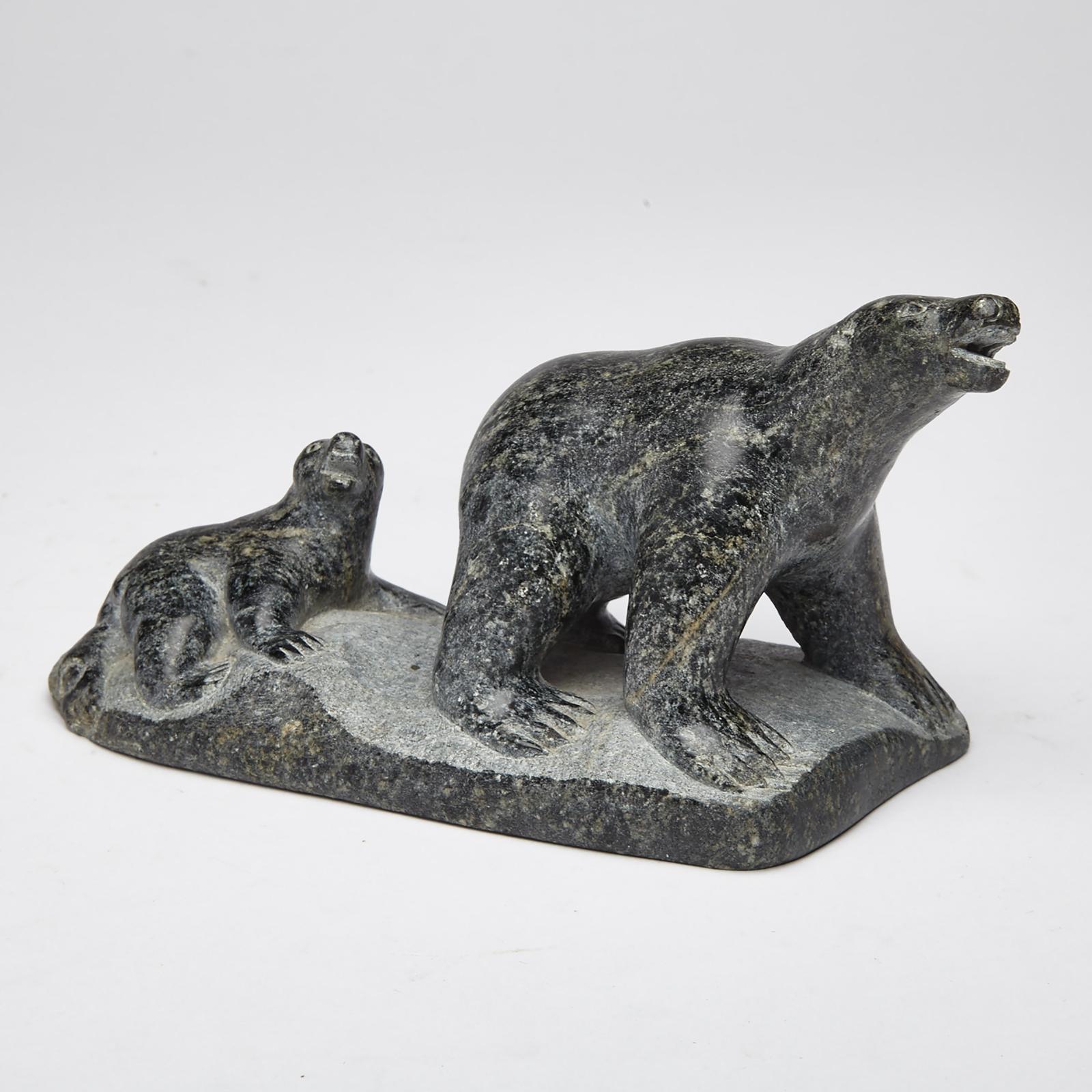 Peter Boy Itukalla (1954) - Mother Polar Bear With Cub