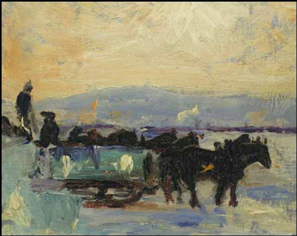 Maurice Galbraith Cullen (1866-1934) - Ice Cutting on the St. Lawrence