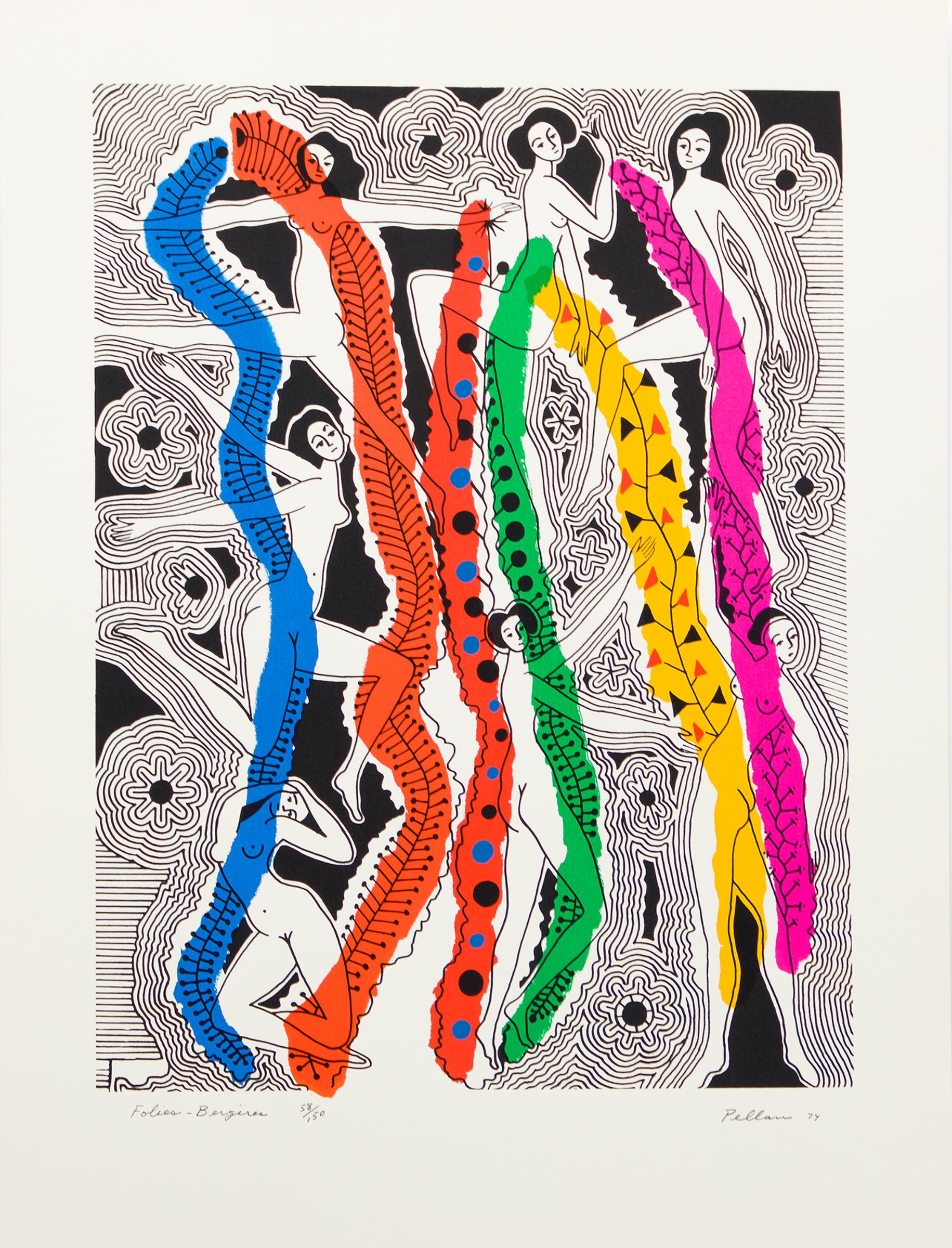 Alfred Pellan (1906-1988) - Folies-bergères, 1974