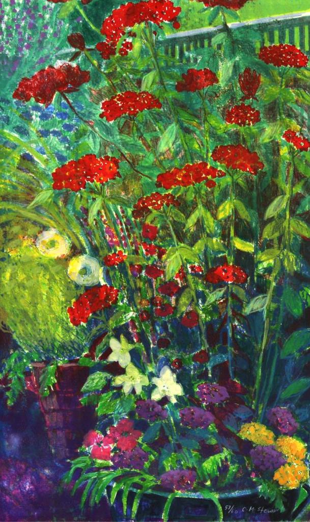 Carol M. Stewart (1959) - Planter With Monkshood