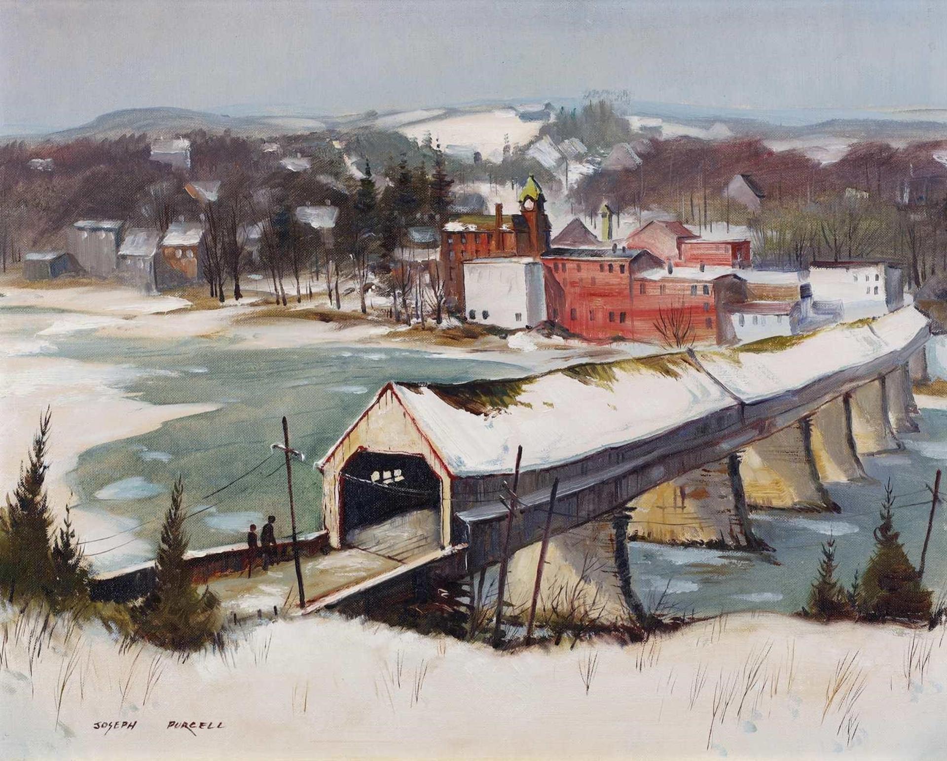 Joseph Douglas Purcell (1927-2015) - The Covered Bridge (Hartland, N.B.)