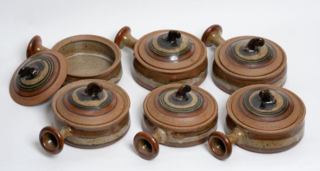 Mel Bolen (1947-2024) - Set of Six Soup Bowls with Lids