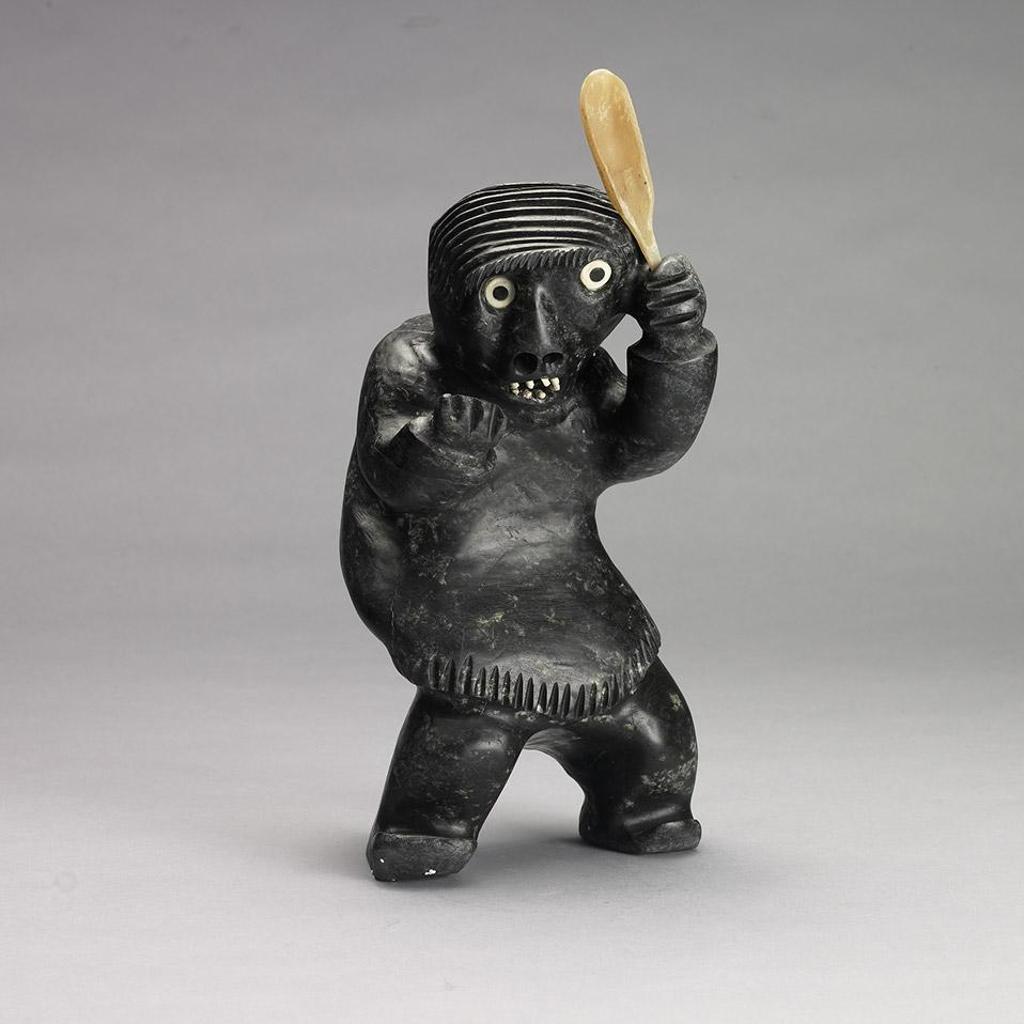 Judas Ullulaq (1937-1998) - Inuit Woman Brushing Her Hair