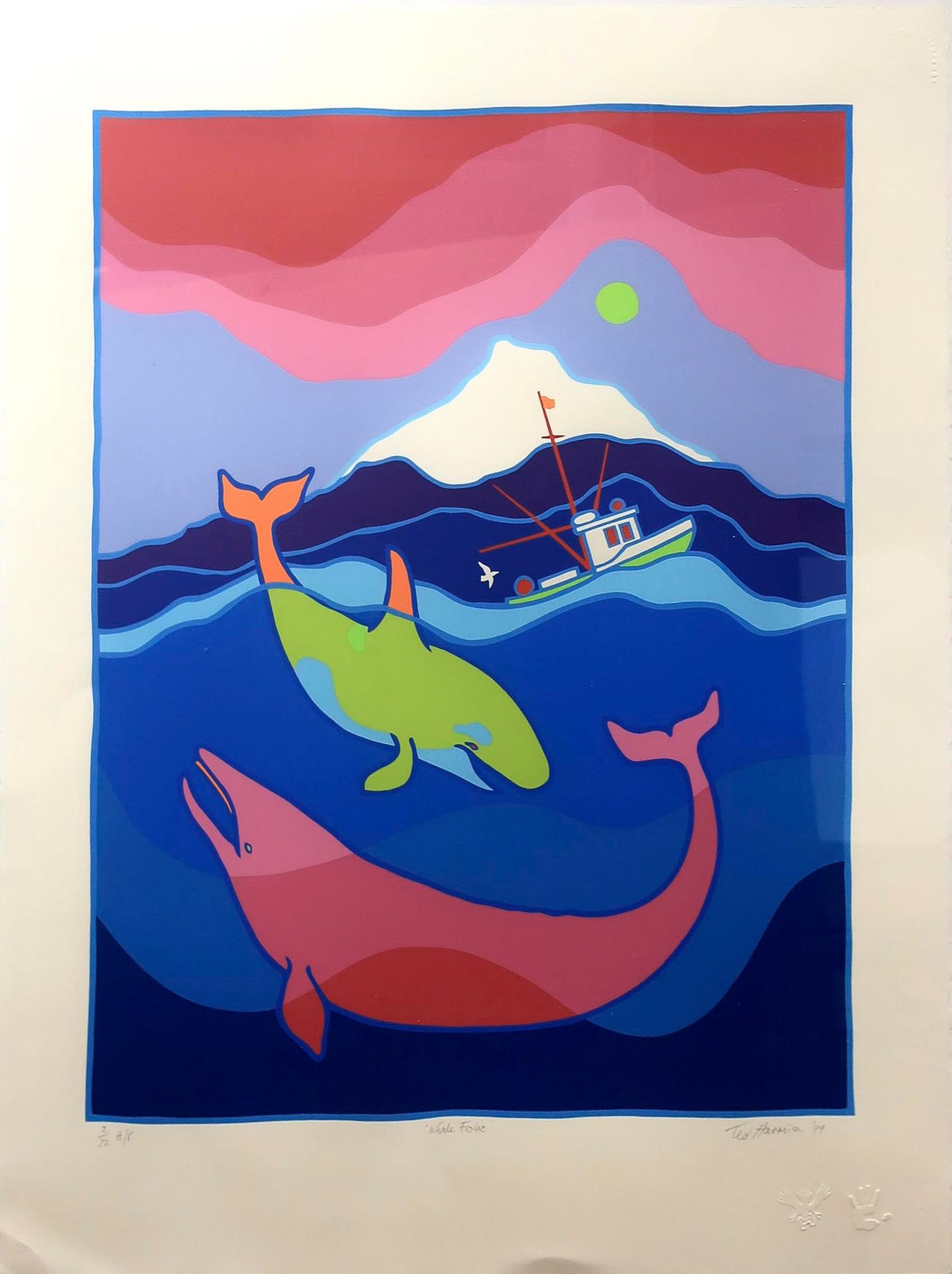 Ted Harrison (1926-2015) - Whale Frolic