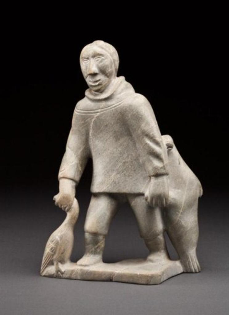 Joanasi Naluiyuk (1917) - Man with goose and seal
