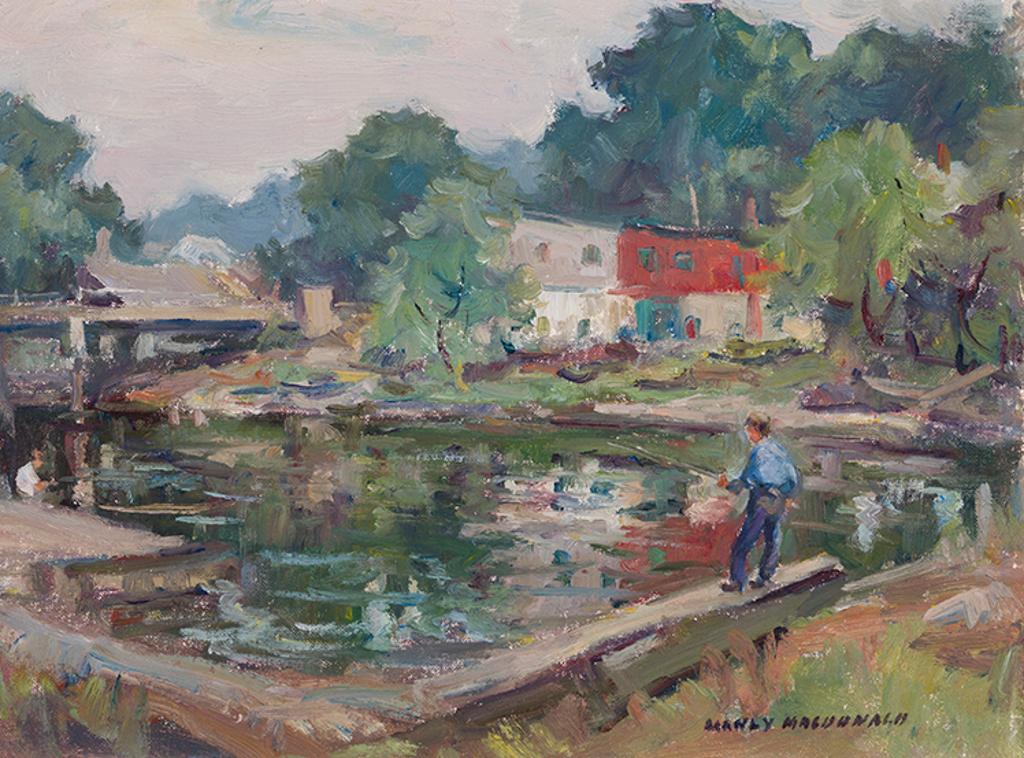 Manly Edward MacDonald (1889-1971) - Fishing on a River
