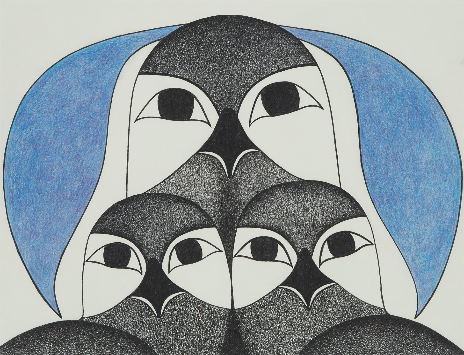 KENOJUAK ASHEVAK - Trio Of Birds