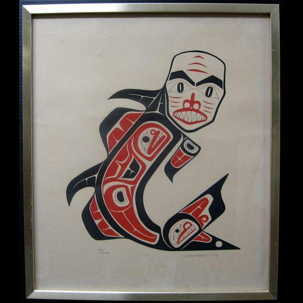 Art Thompson (1948-2003) - Whale Spirit; Kwakiutl Pugwis; Haida Dogfish; Kingfisher