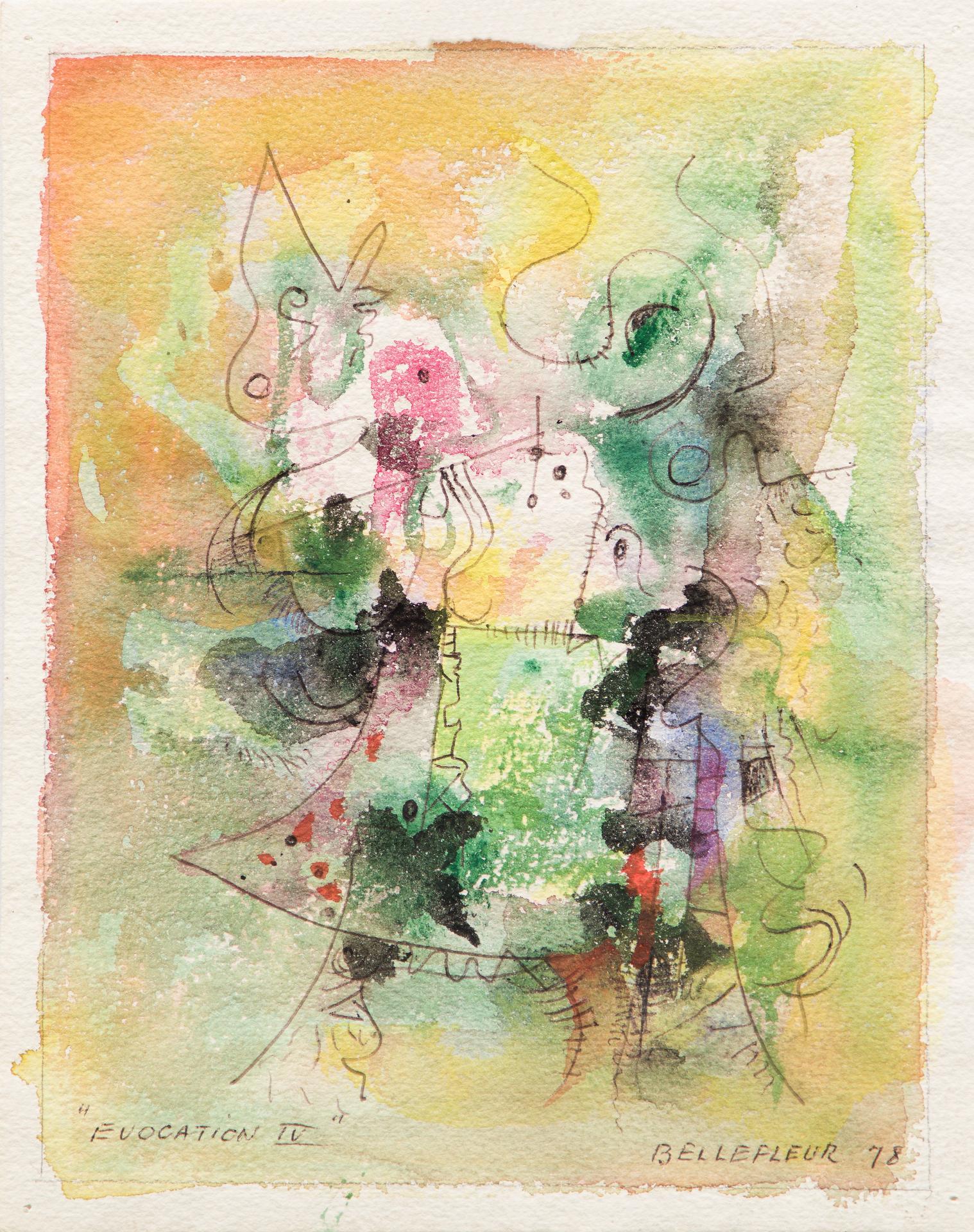 Léon Bellefleur (1910-2007) - Évocation 4, 1978