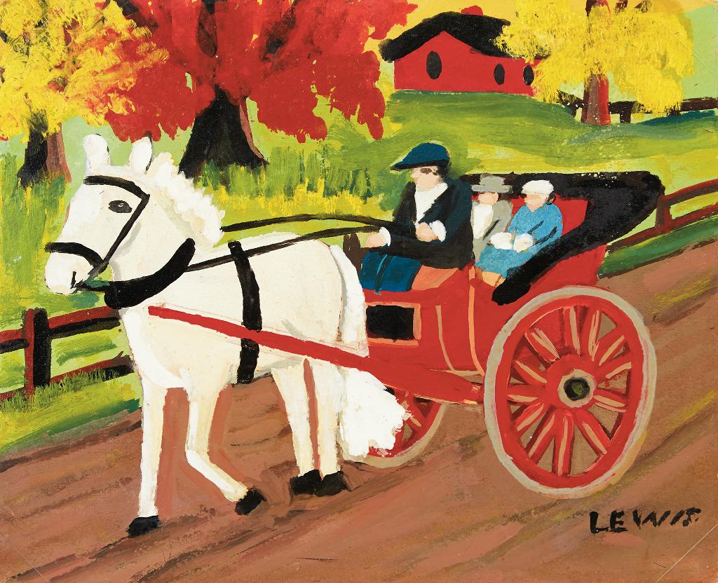 Maud Kathleen Lewis (1903-1970) - Horse-Drawn Carriage