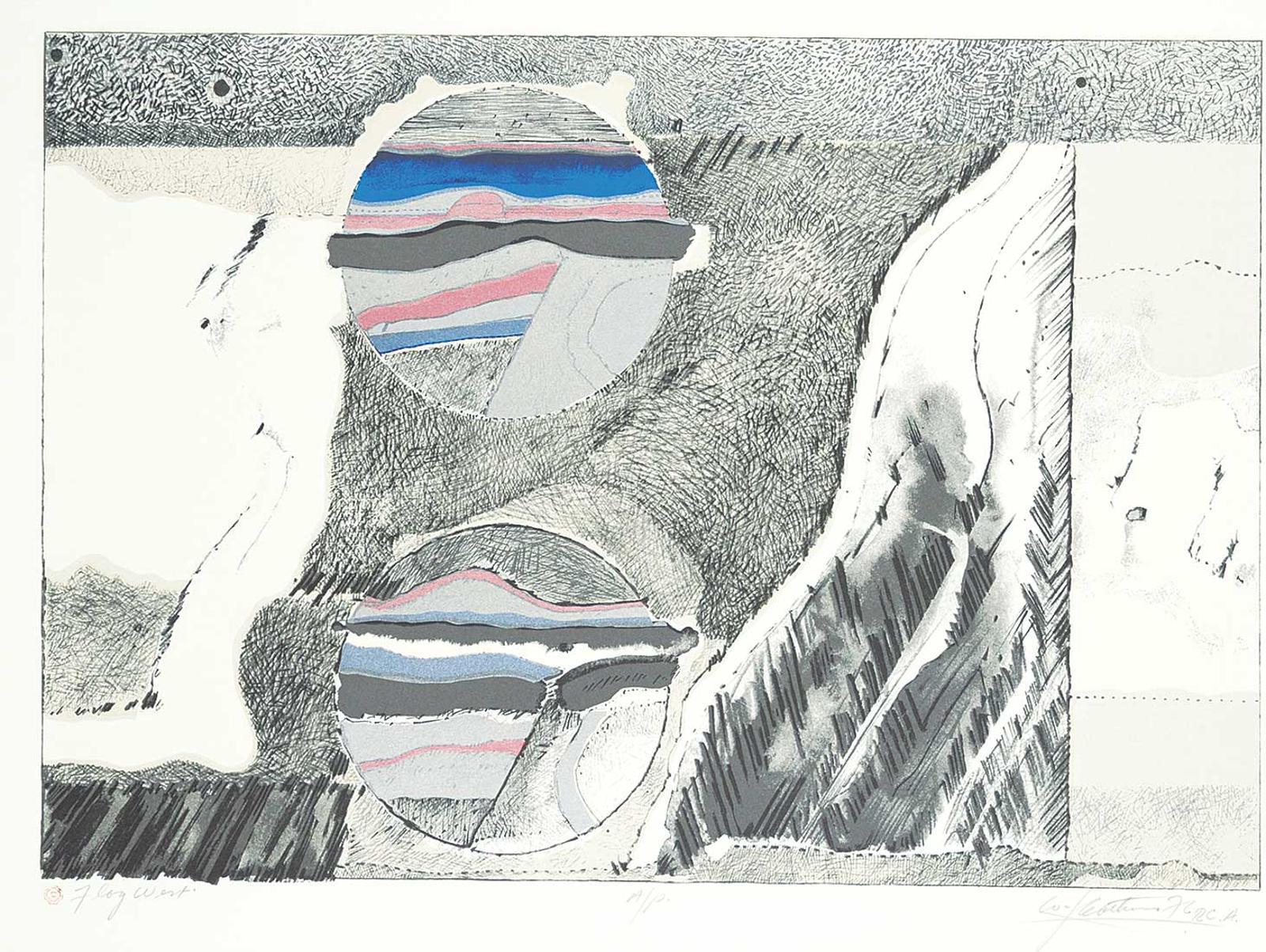 Winston Lyle Leathers (1932-2004) - Flag West  #A/P