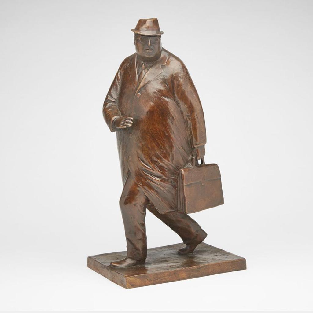 William Hodd (Bill) McElcheran (1927-1999) - Striding Businessman With Attaché