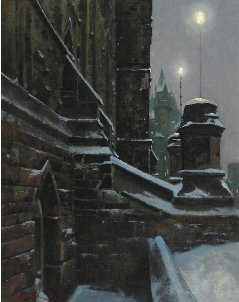Alexis Arts (1940) - Soir, East Block, Ottawa, Ont., 1985