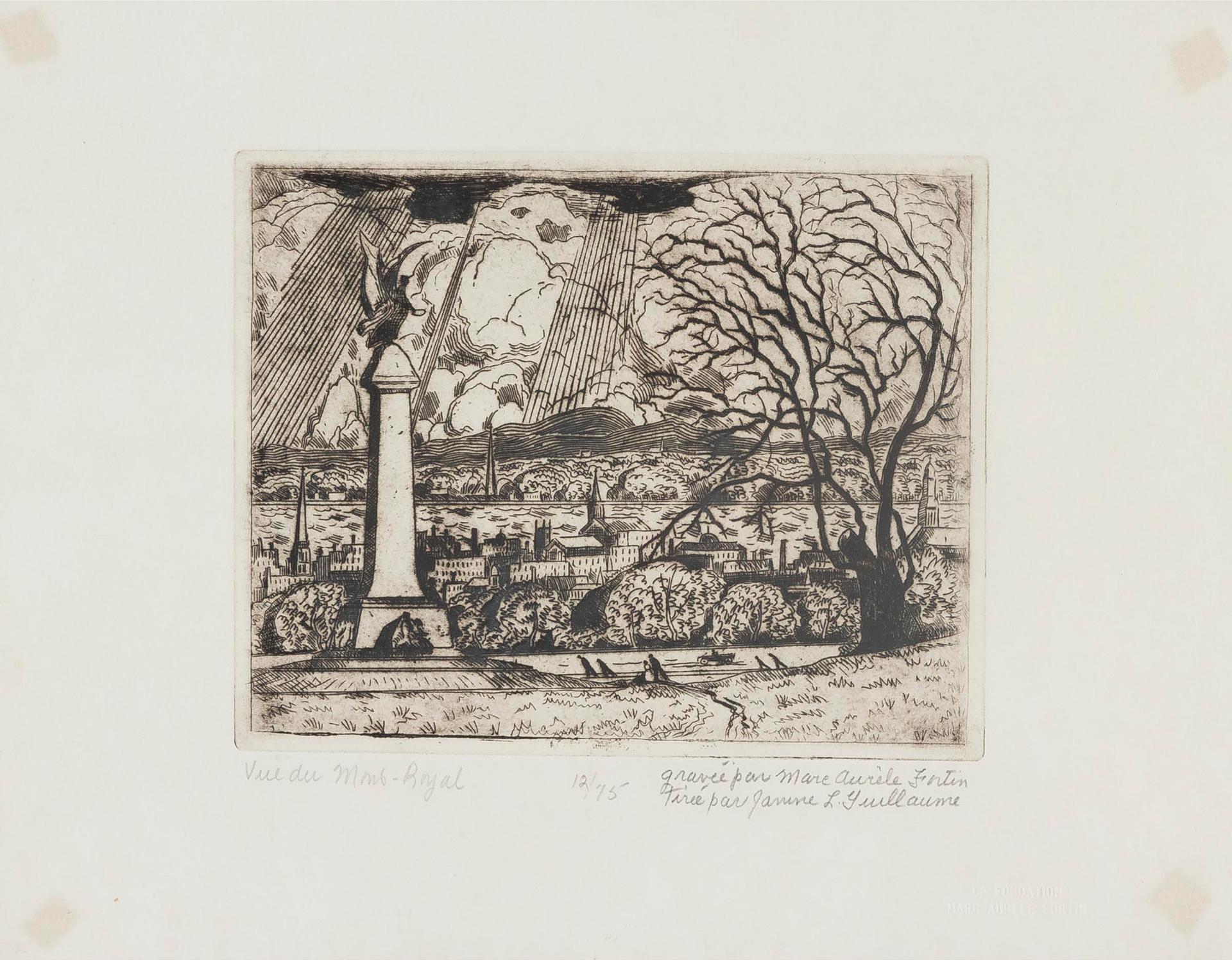 Marc-Aurèle Fortin (1888-1970) - Vue De Mont-Royal, 1942