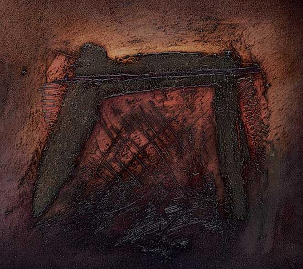 Michel Dupont (1950) - Untitled - Crimson Abstract