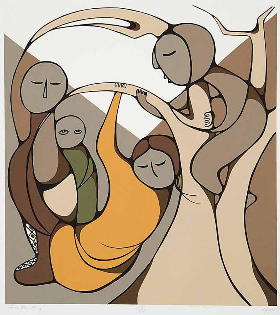 Daphne Odjig (1919-2016) - Tree Climbing  #144/125
