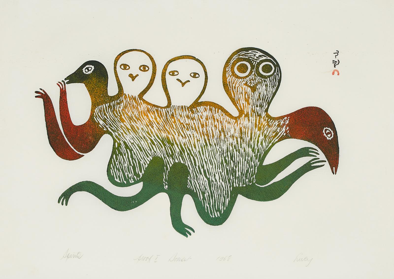 Lucy Qinnuayuak (1915-1982) - Spirits