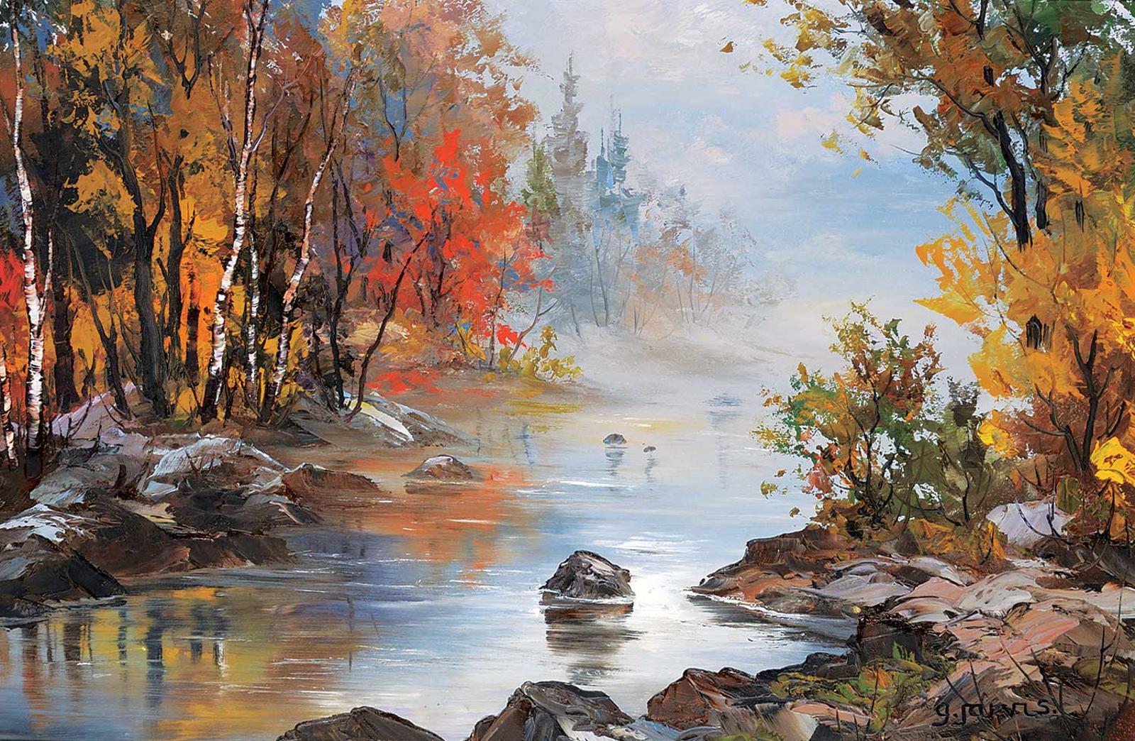 Georgia Jarvis (1944-1990) - Fall Morning Mist