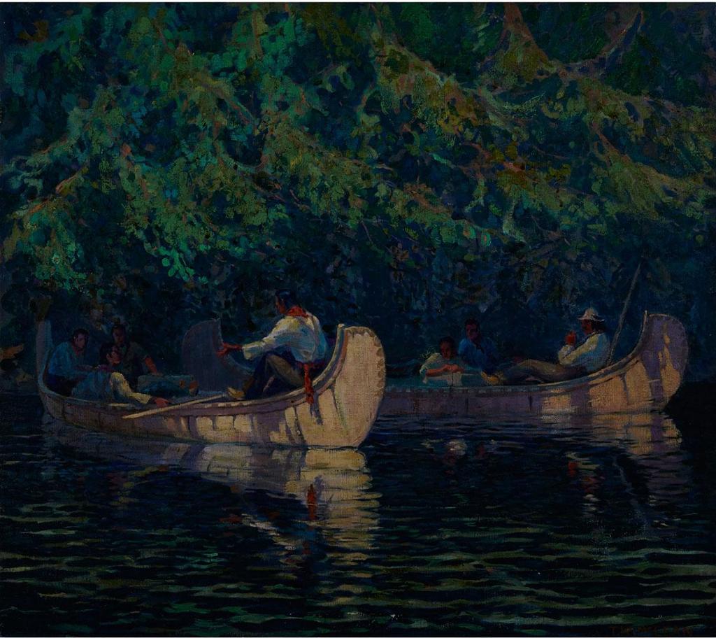 Thomas Wesley Mclean (1881-1951) - Pausing For A Rest, Algonquin Park