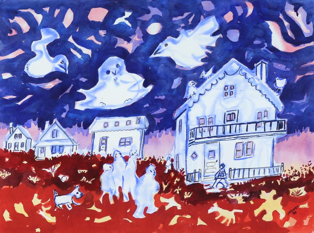 Janet Mitchell (1915-1998) - The Place Where The Moonbird Rests From His Flight; 1990