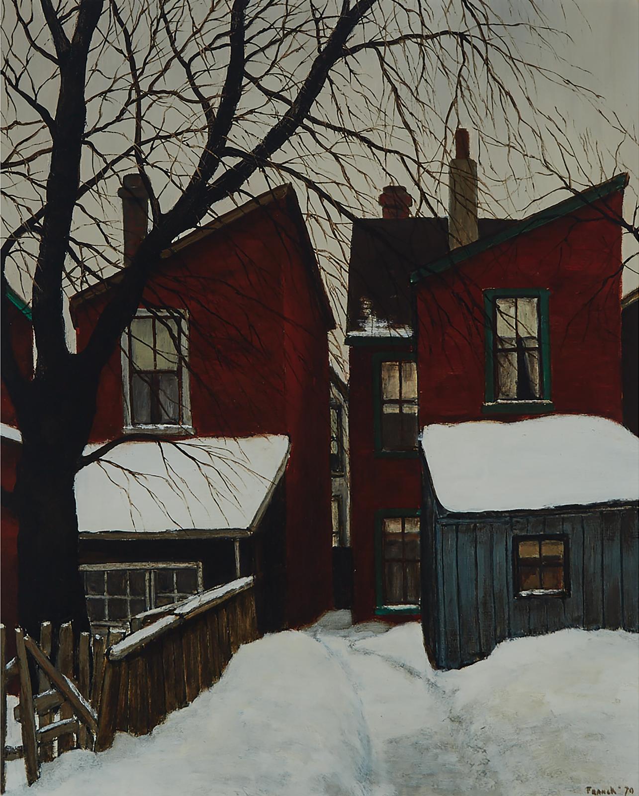 Albert Jacques Franck (1899-1973) - Behind Spadina Ave., 1970