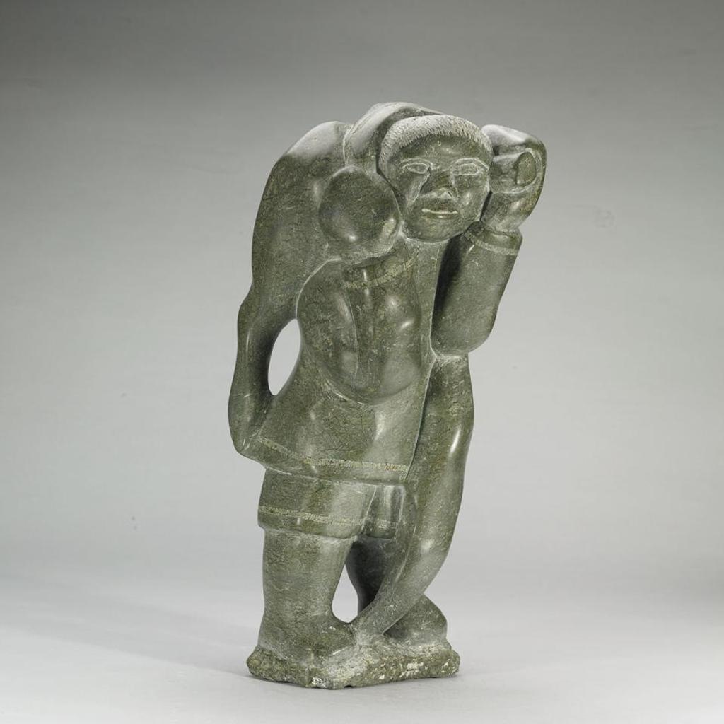 Aqjangajuk (Axangayu) Shaa (1937-2019) - Hunter Carrying Catch