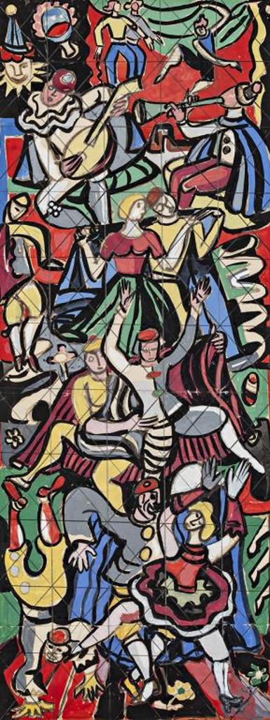 Fritz Brandtner (1896-1969) - Study of Festive Preformers