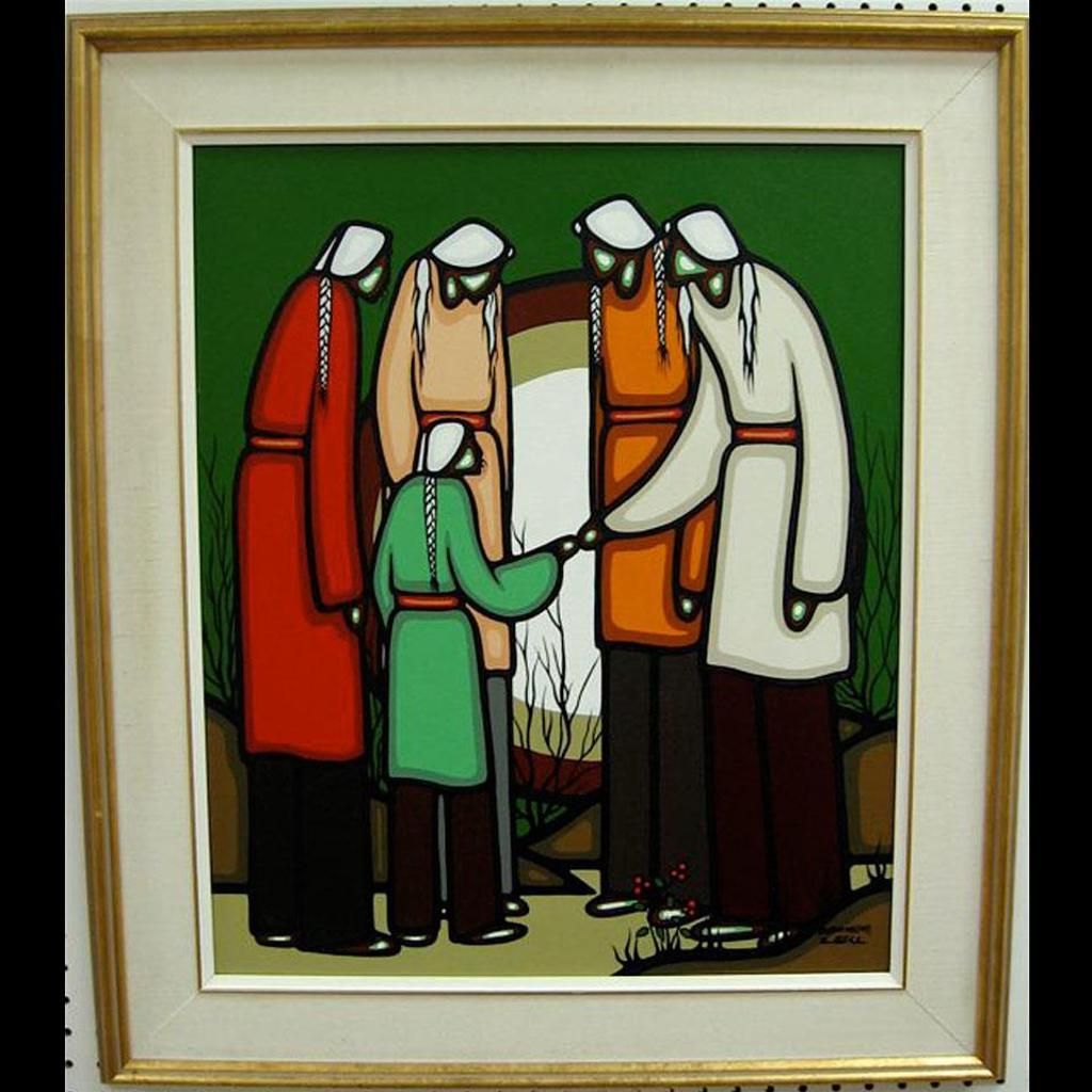 Leland Bell (1953-1991) - Untitled (Group Gathering)