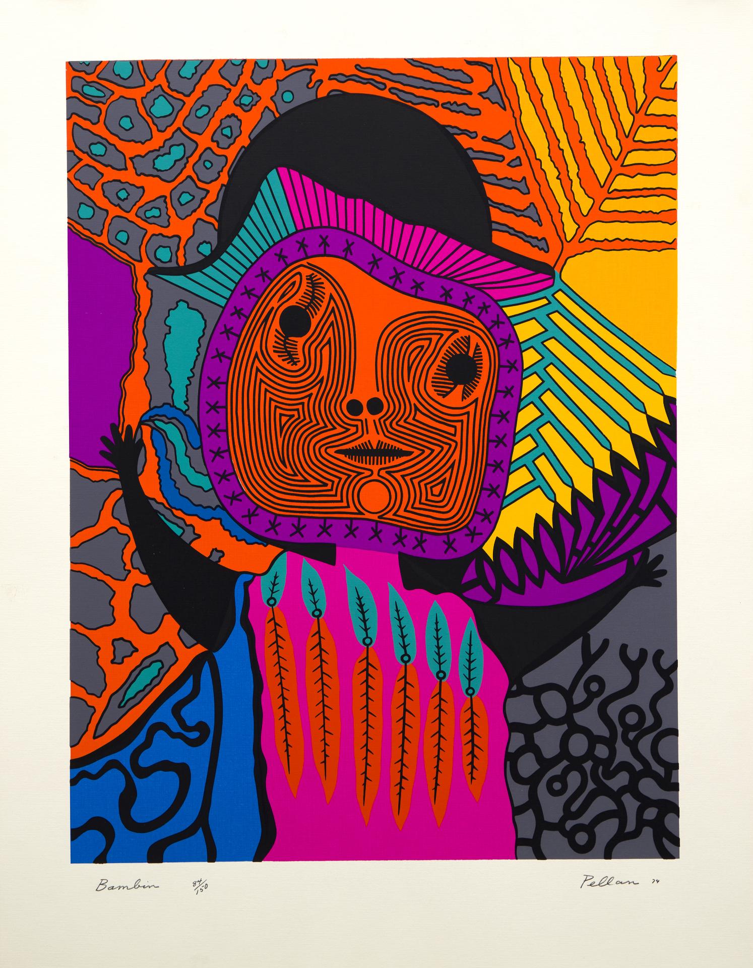 Alfred Pellan (1906-1988) - Bambin, 1974