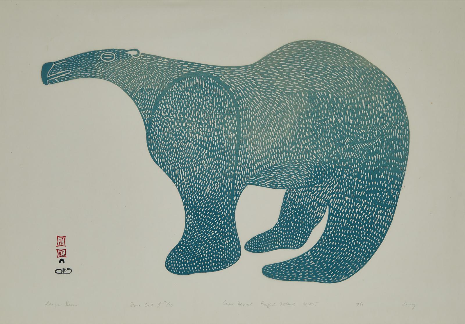 Lucy Qinnuayuak (1915-1982) - Large Bear