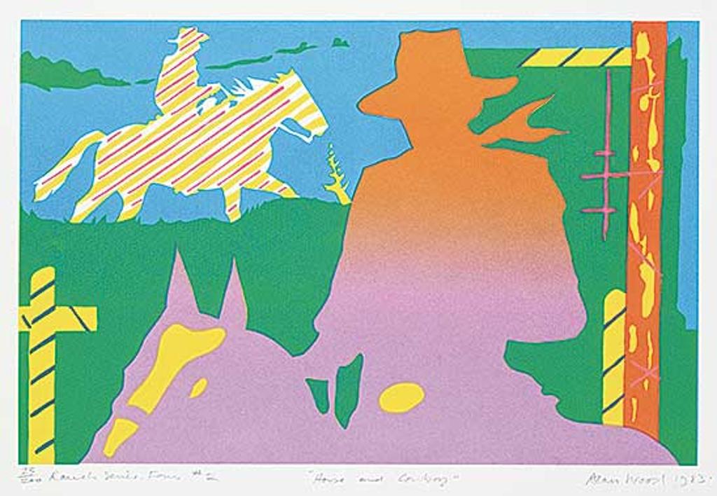 Alan Wood (1935-2017) - Horse and Cowboy [Ranch Series Four #2] #23/200