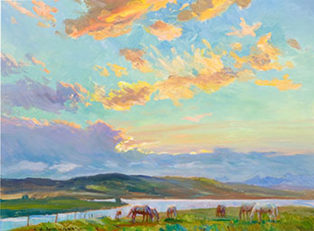 Nicholas (Nickola) de Grandmaison (1892-1978) - Autumn, Sunset Storm