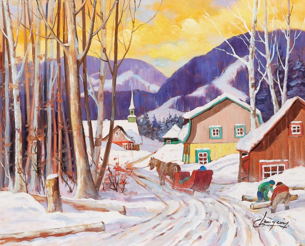 Claude Langevin (1942-2024) - Corvée du bois