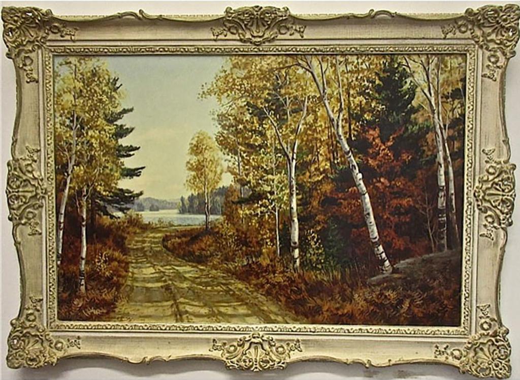 George Fletcher (1914-1987) - Road To Lake - Autumn