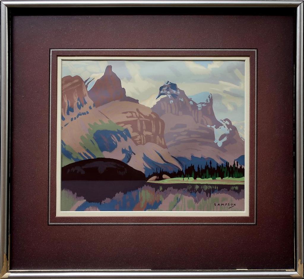 Joseph Ernest Sampson (1887-1946) - Maligne Lake, Jasper Park
