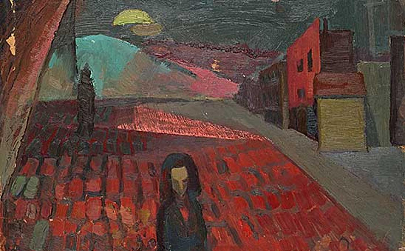 Gustav Oswald Weisman (1926-2000) - Untitled - Woman at Night