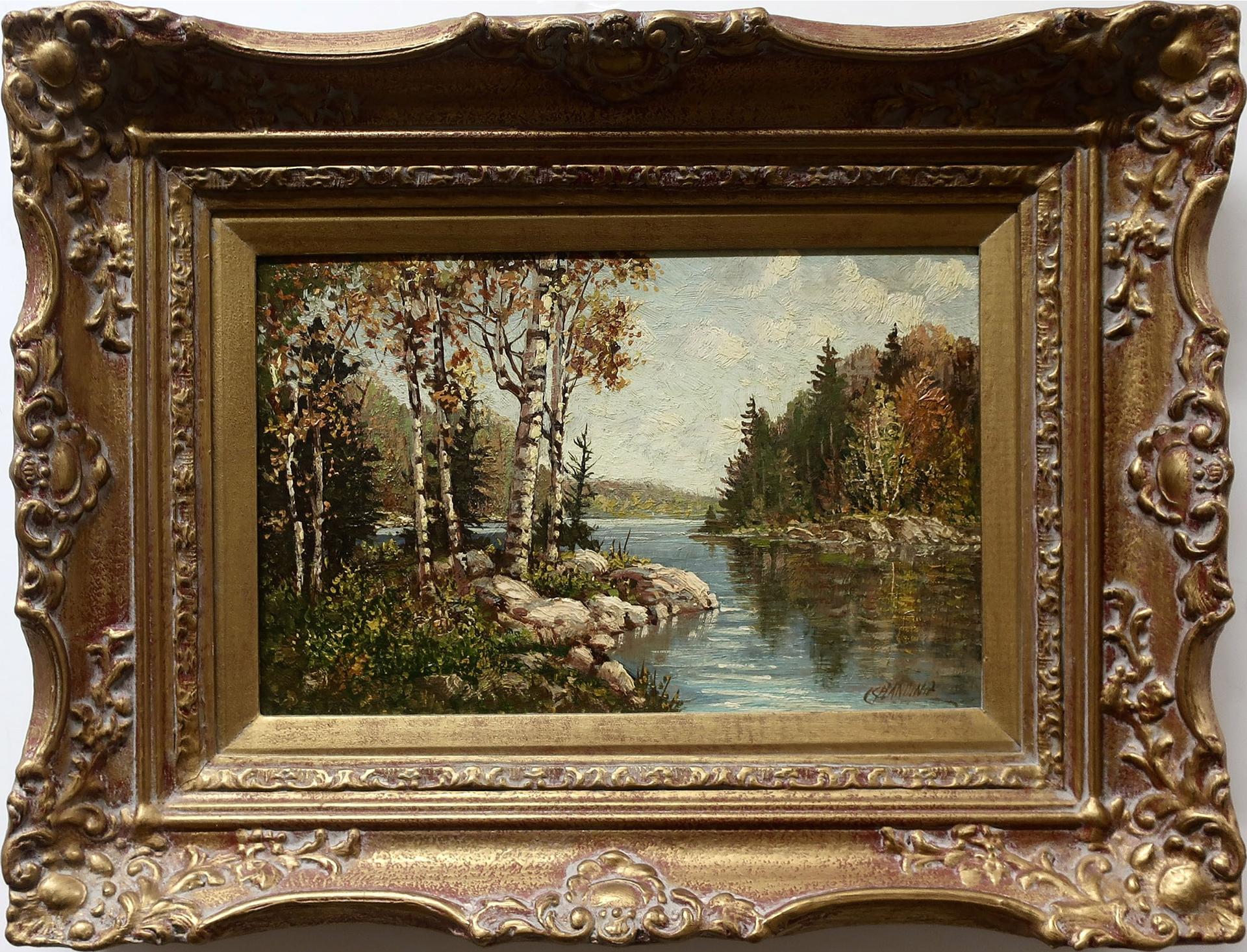 Otto Planding (1887-1964) - Fall River Scene