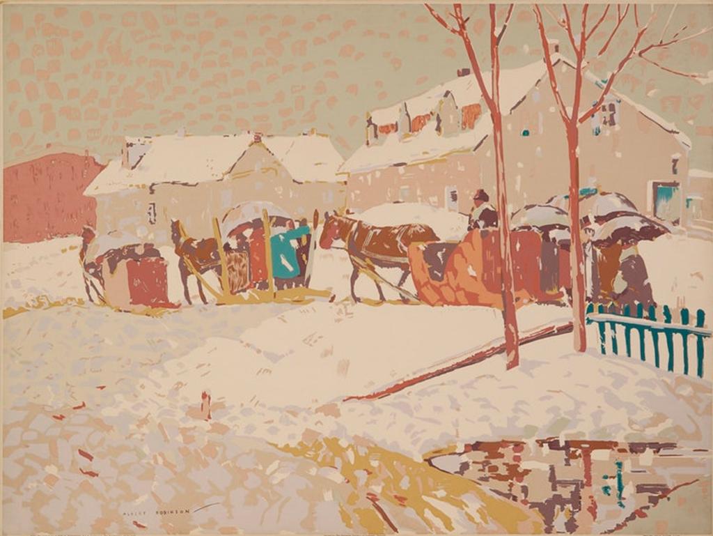 Albert Henry Robinson (1881-1956) - Returning from Easter Mass