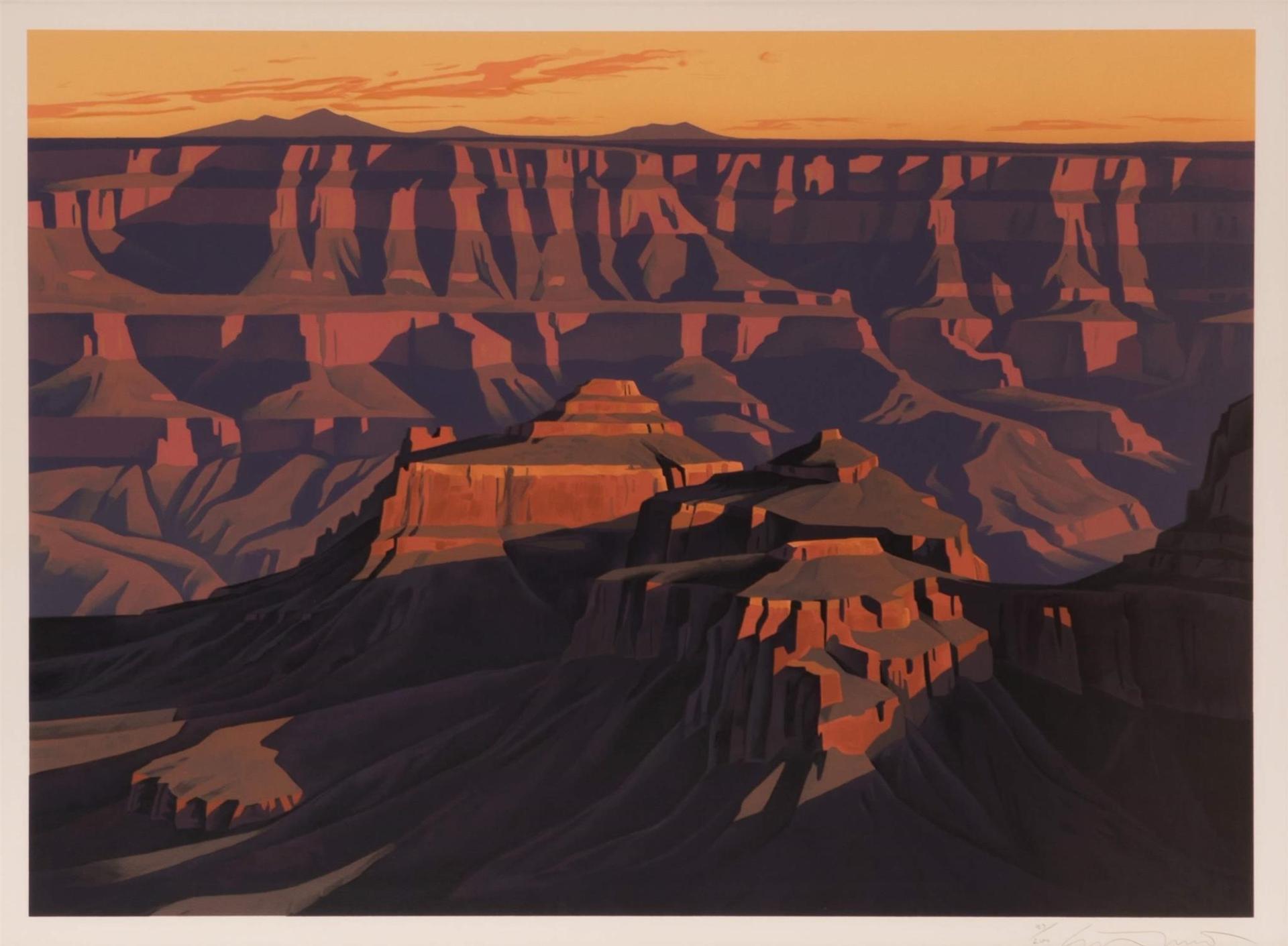 Ed Mell (1942) - Shadows on the South Rim (1997)