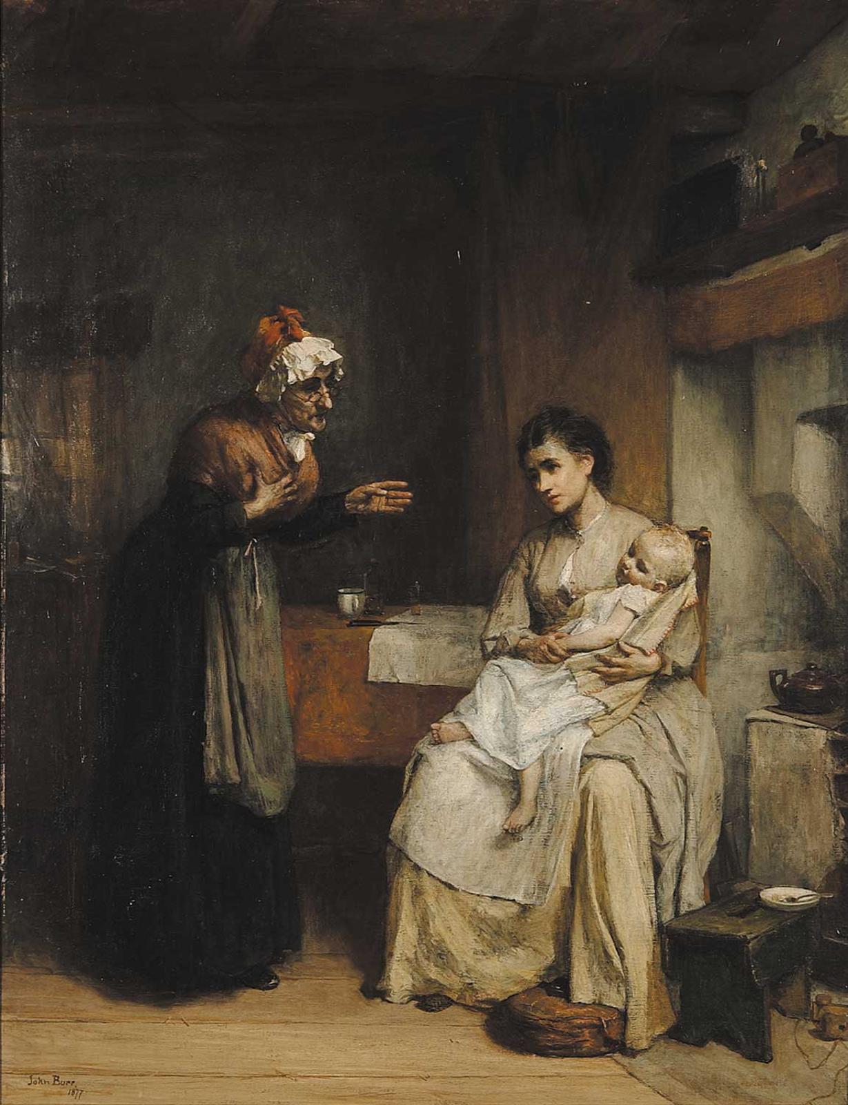 John P. Burr (1831-1893) - Untitled - Love through the Generations