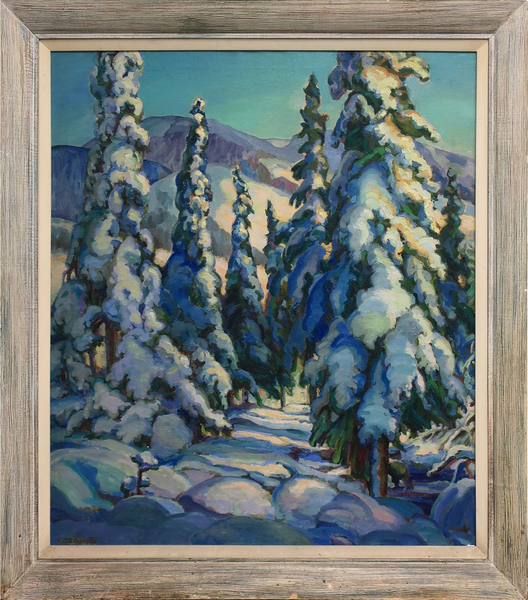 Edith Grace (Lawson) Coombs (1890-1986) - Snow-Bound Balsam Trees