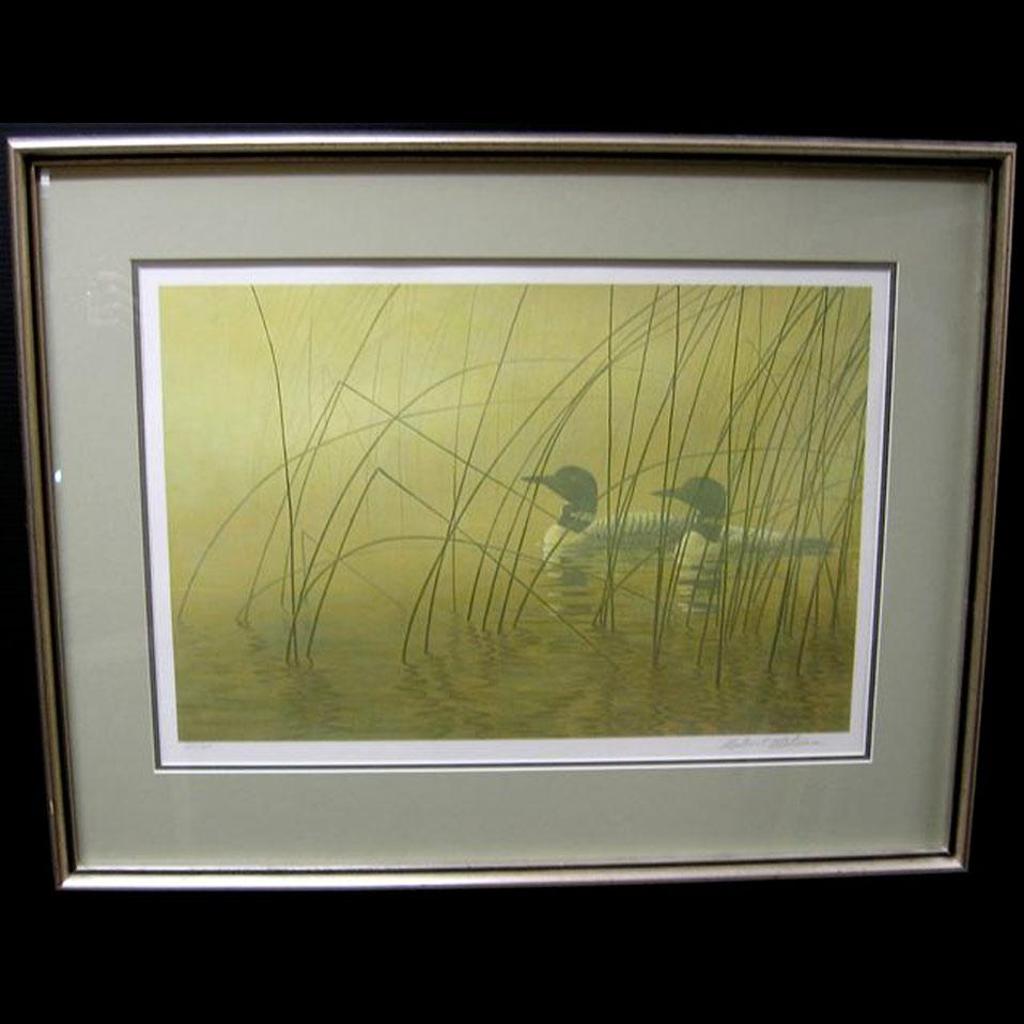 Robert Mclellan Bateman (1930-1922) - Misty Morning - Loons