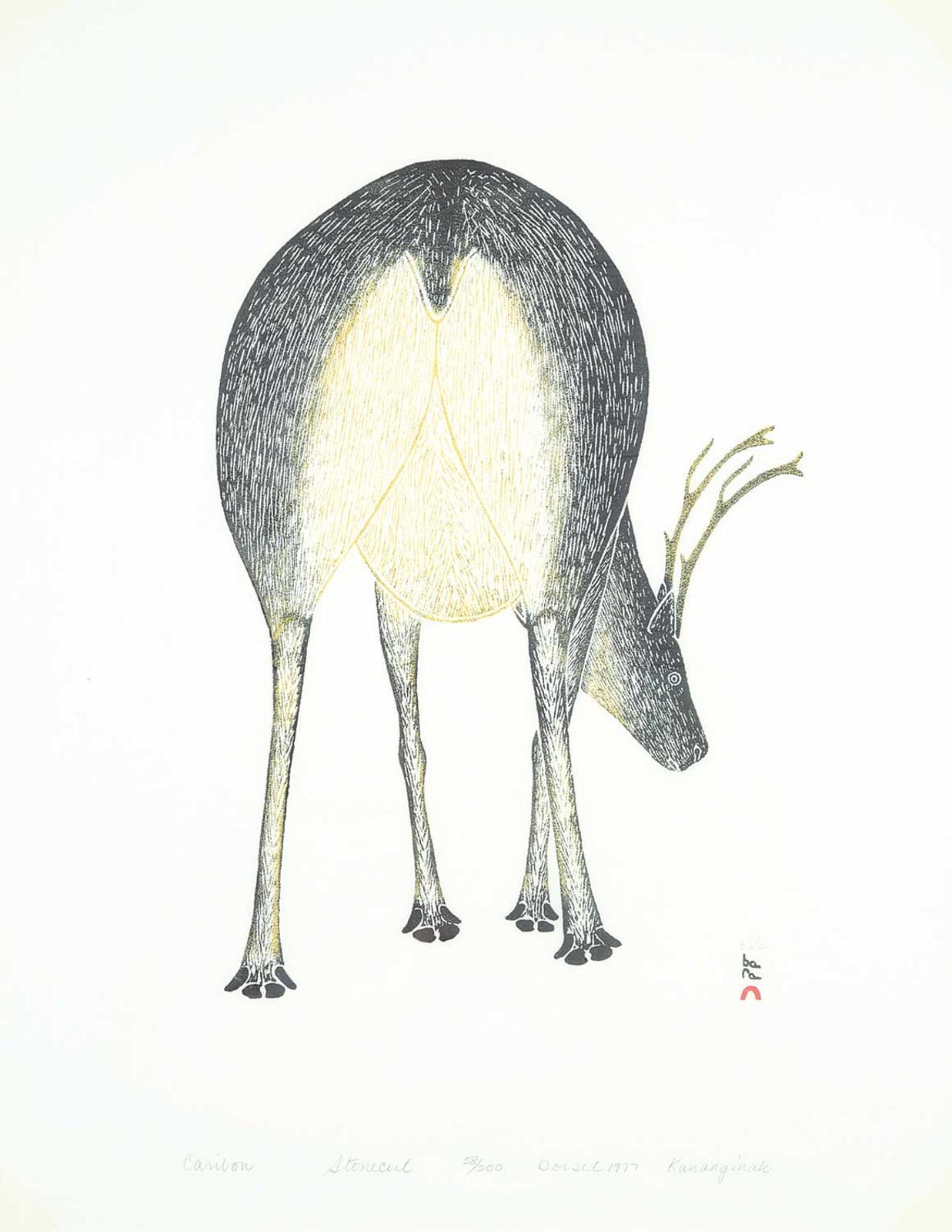 Pootoogook (1887-1958) - Caribou #58/200