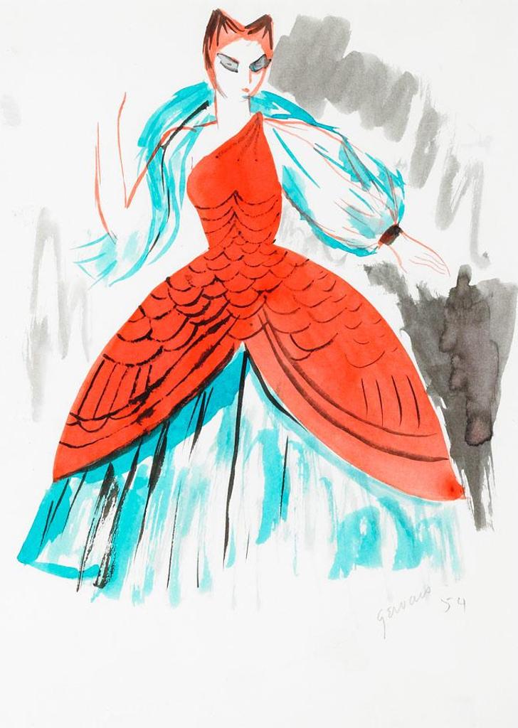 Lise Gervais (1933-1998) - Costumes De Poisson: Homme; Femme